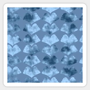 Decorator 2021 Blue Ginkgo Array on Soft Blue 5748 Sticker